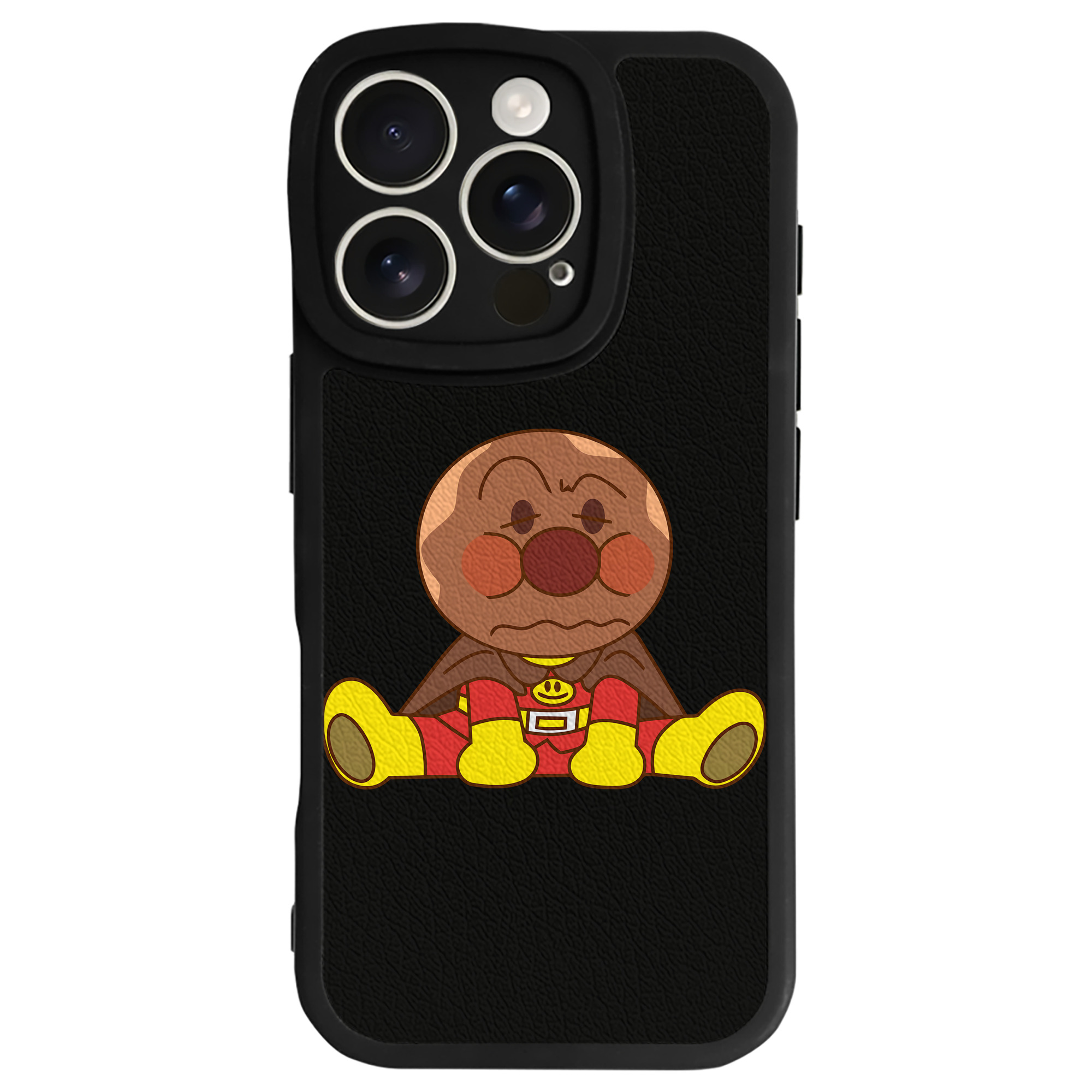 （画像用） アンパンマン Anpanman 【iPhone 16シリーズ対応】シリコンスマホケース（レザー調） 材質：シリコン